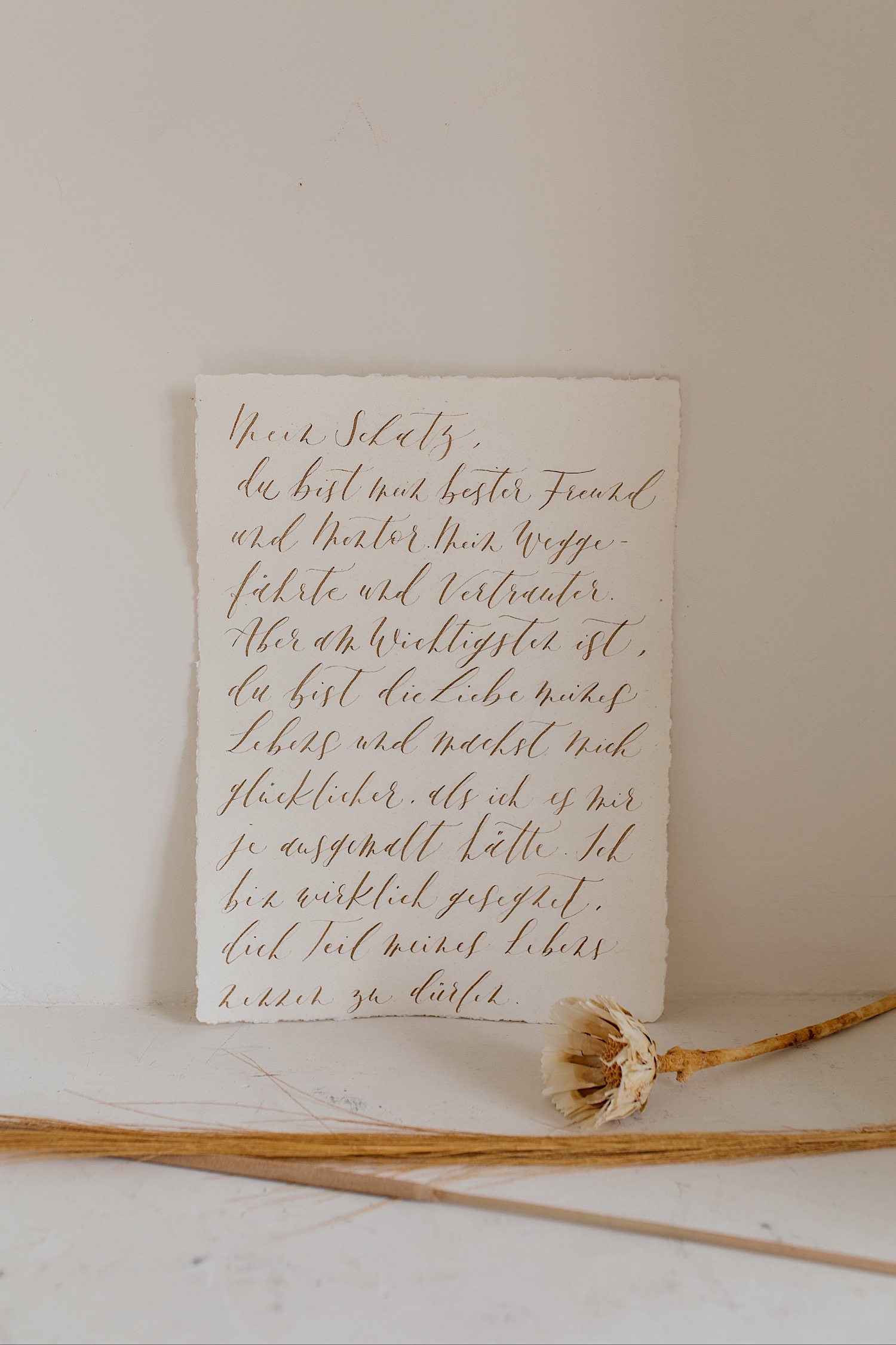 Liebesbrief Papeterie für die Hochzeit